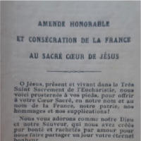 Texte de la consécration de la France en 1915
