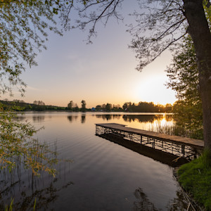 Dwa Domki - widok na jezioro