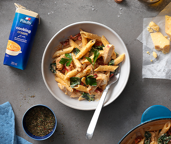 Creamy Tuscan Chicken Penne