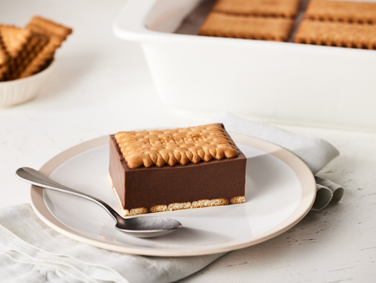 Chocolate Custard Biscuit Slice Recipe