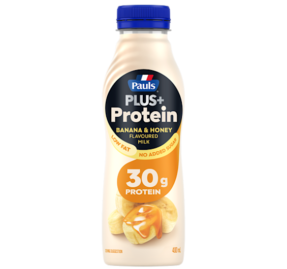 Pauls PLUS+ Protein Banana & Honey Flavoured Milk 400 mL