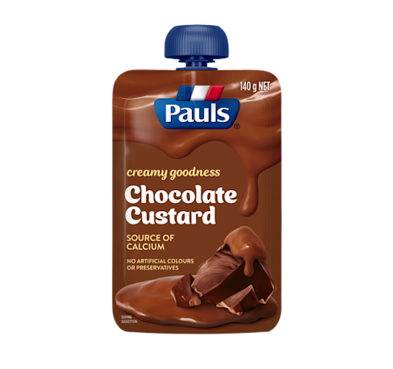 Pauls Kids Chocolate Custard Pouch 140g