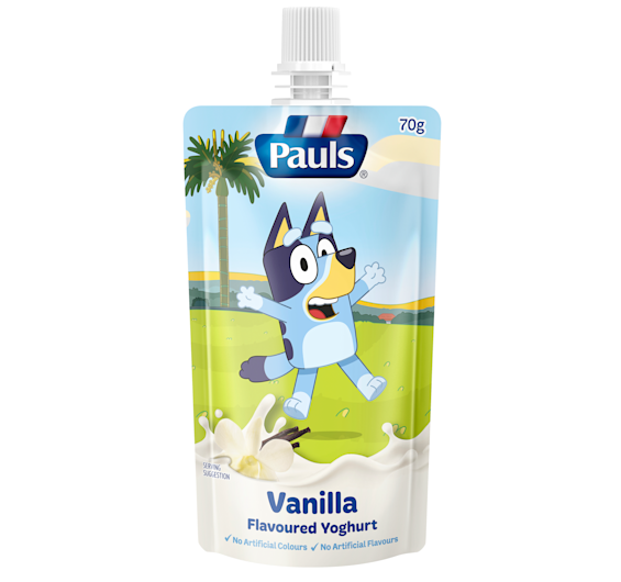 Pauls Kids Bluey Vanilla Yoghurt Pouch 70g
