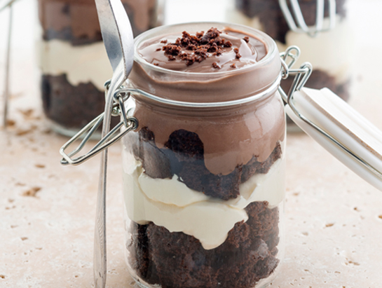 Brownie Trifle Jars Recipe