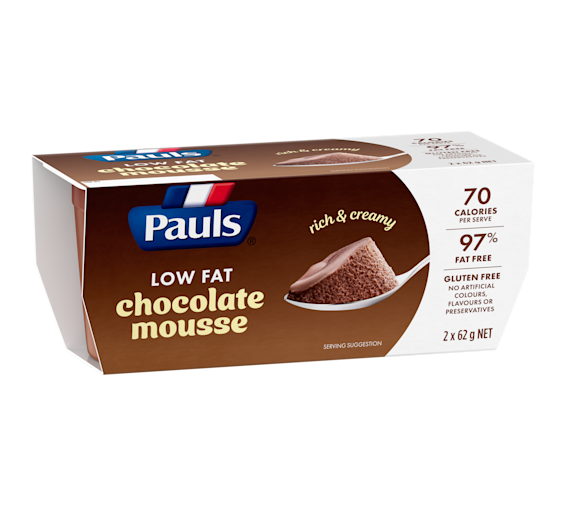Pauls Low Fat Chocolate Mousse 2 x 62g