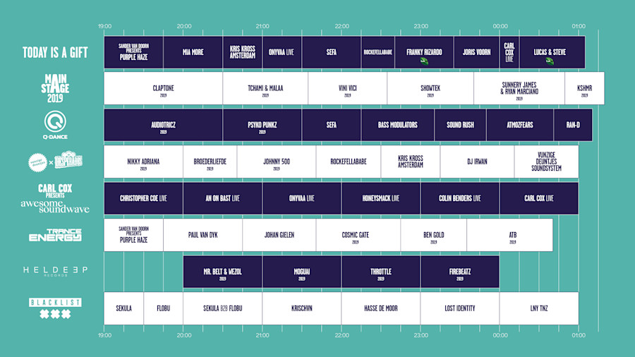 Let's Get High Timetable