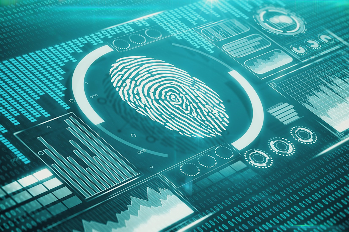 Finger print on screen.