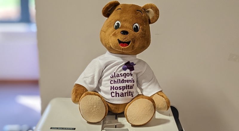 Glasgow Children’s Hospital Charity teddy bear