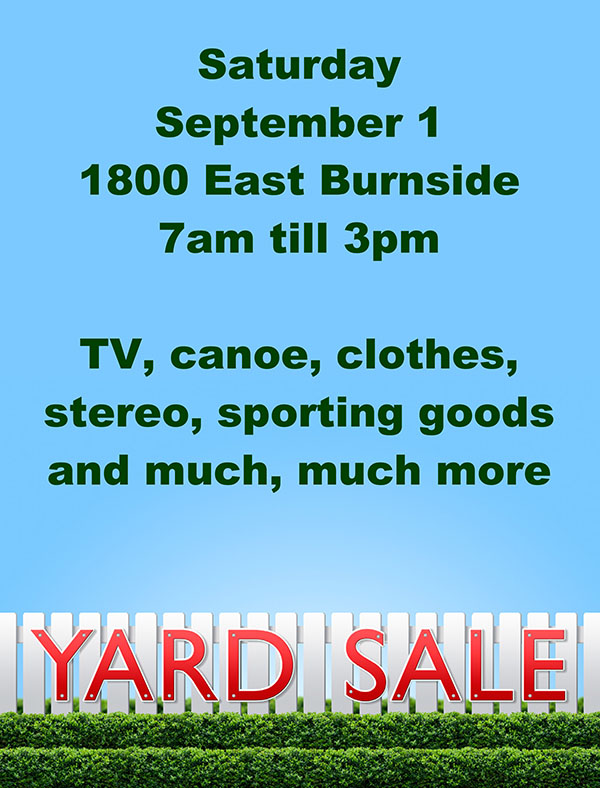 Yard Sale