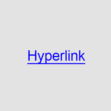 The word "Hyperlink", in blue and underlined