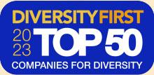 Diversity First Top 50 Companies for Diversity 2023 logo