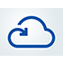 Cloud icon in blue