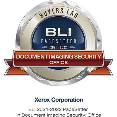 BLI Pacesetter 2021-2022 badge for Document Imaging Security