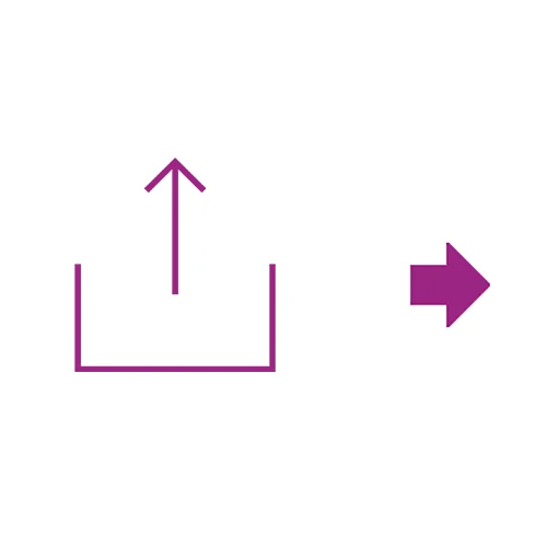Upload icon purple