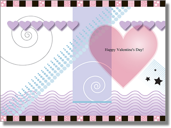 Geometric Valentine's Day Card