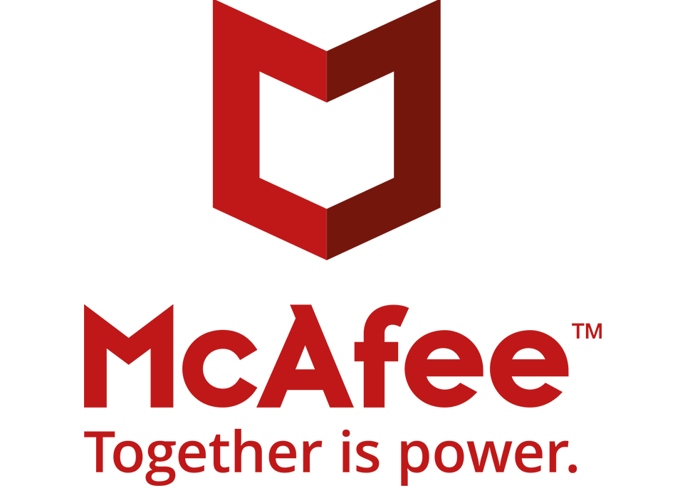 McAfee logo: McAfee - Together is power.