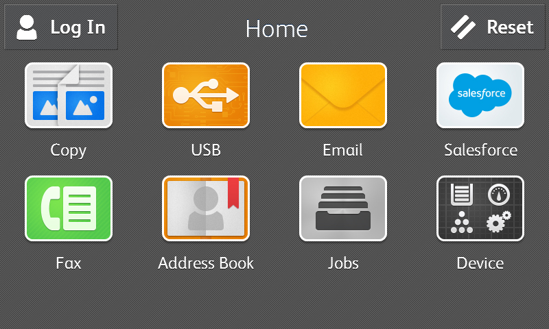 salesforce app home screen