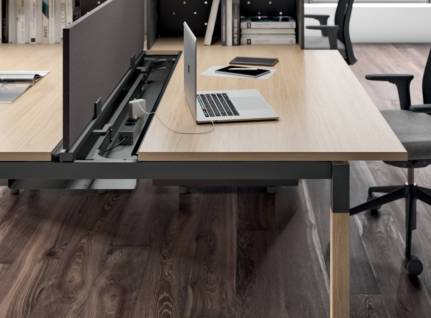 Scrivanie con gambe a ponte