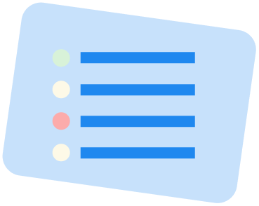 colourful list