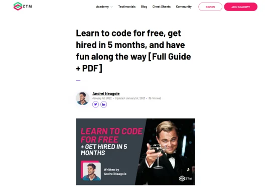 ultimate guide to learning to code for free