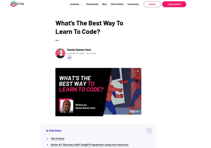 best way to learn to code