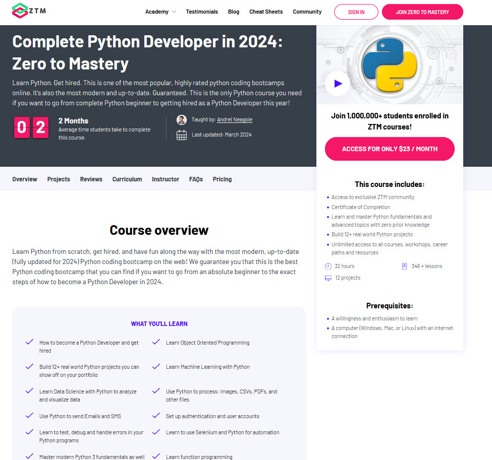 learn python in 2024