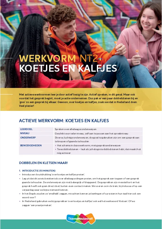 Image - koetjes en kalfjes - NT2 - pagina