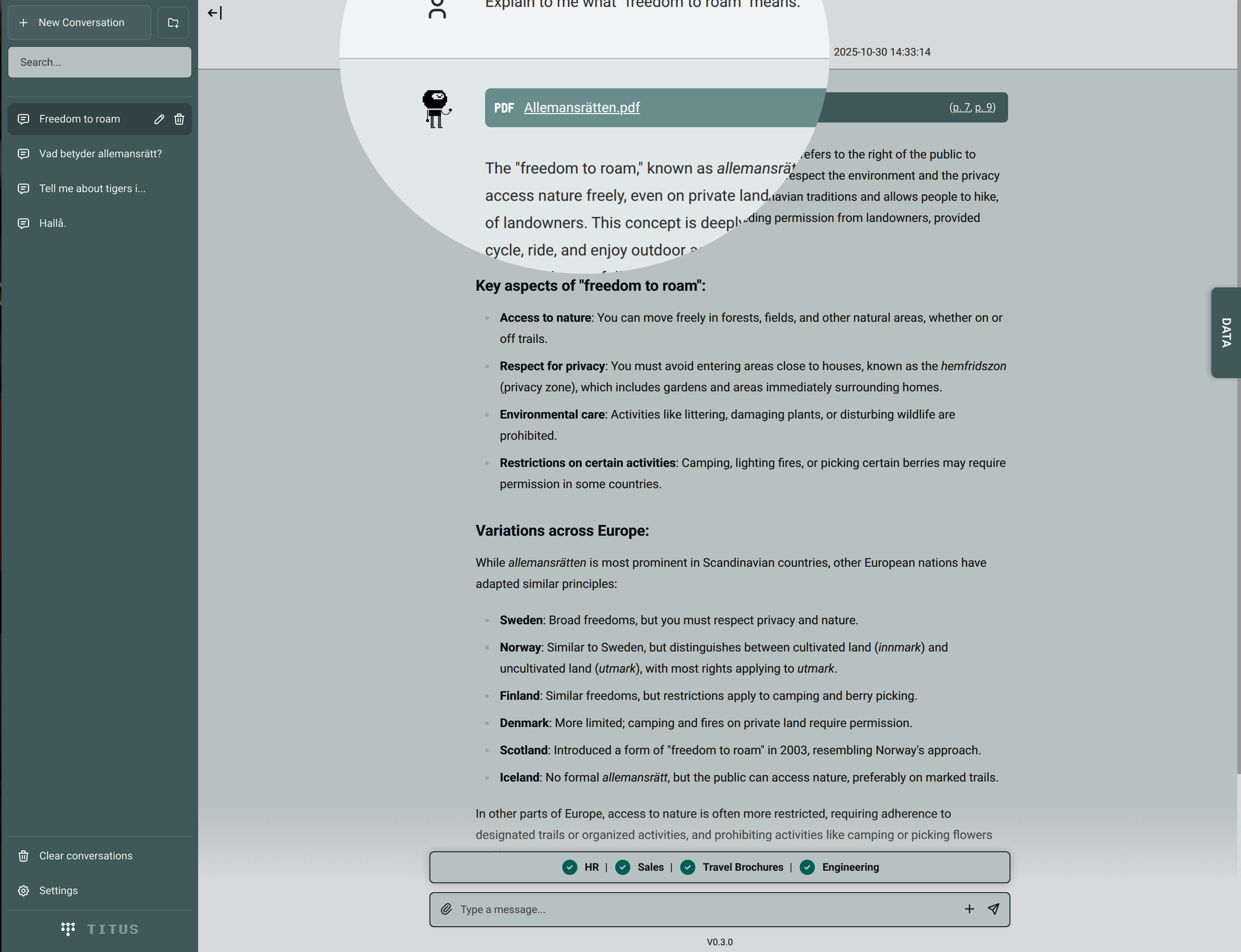 Traceable Events and Source Reference