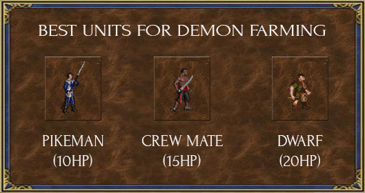 Best units for demon farming