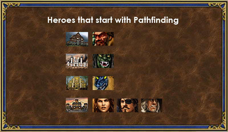 Heroes that start with Pathfinding
