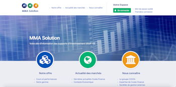 Capture d'écran du site mmasolution.fr
