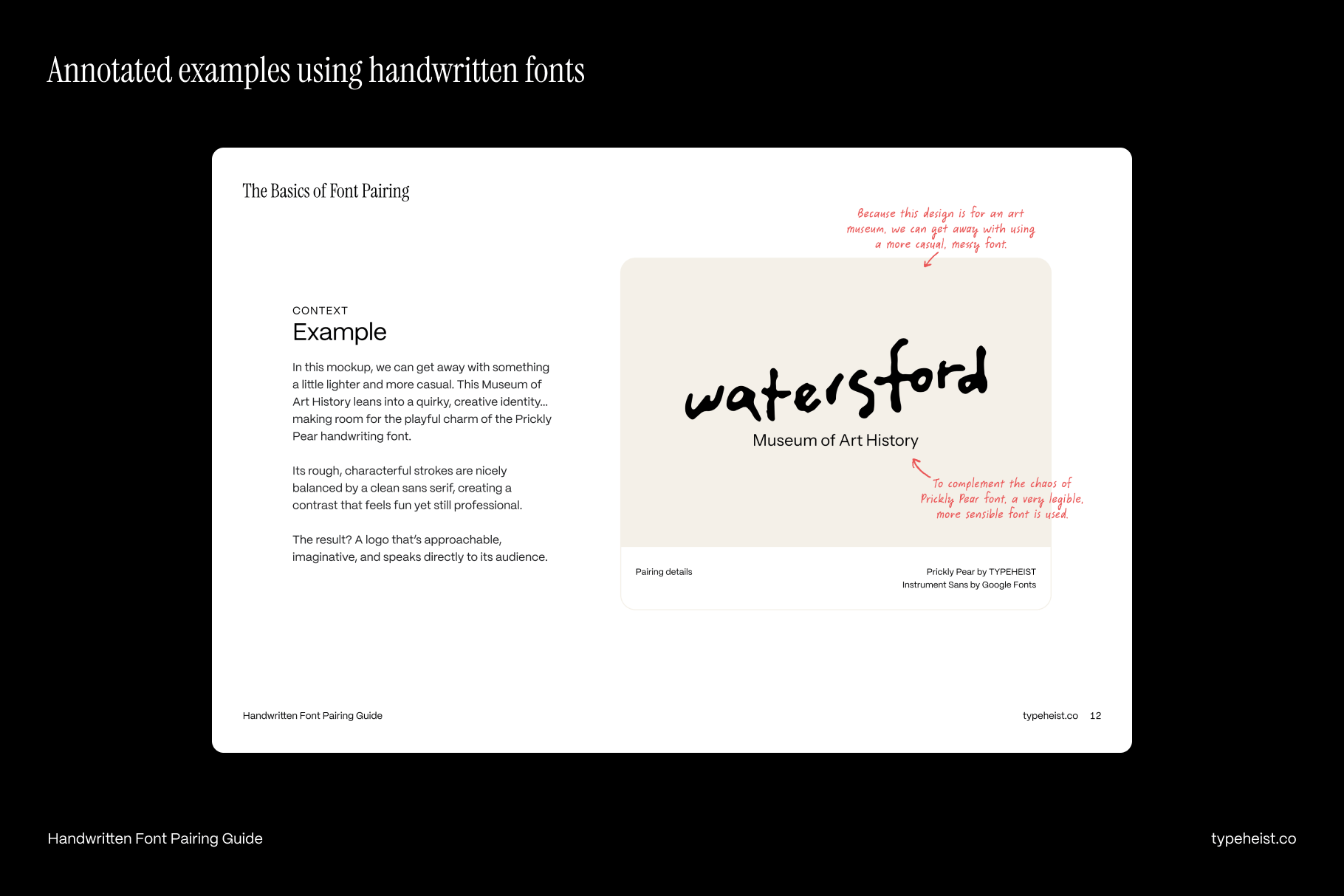 Handwritten Font Pairing Guide Handwritten Font Pairing Guide