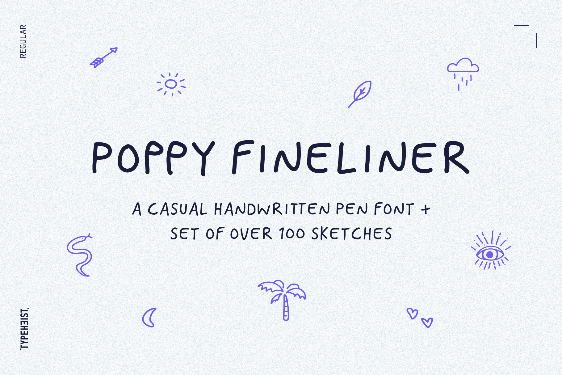 Poppy Fineliner: A fun handwritten font