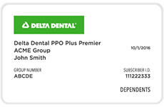 Delta Dental of Minnesota Provider Card 1 - Group