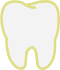 Tooth with plaque icon