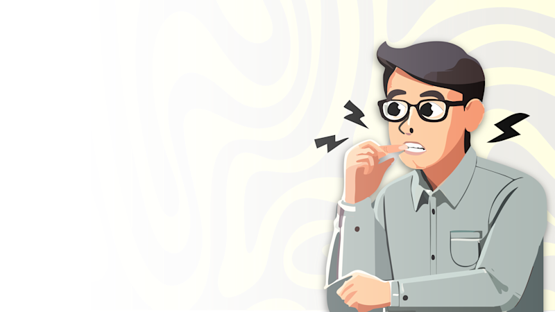 How does biting your nails affect your teeth?
