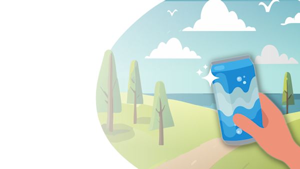 When trying to stay hydrated in the summer sun, is sparkling water a refreshing and healthy alternative to soda or sports drinks?