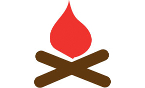 Camping Fire Graphic