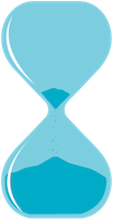 Graphic of glass egg timer