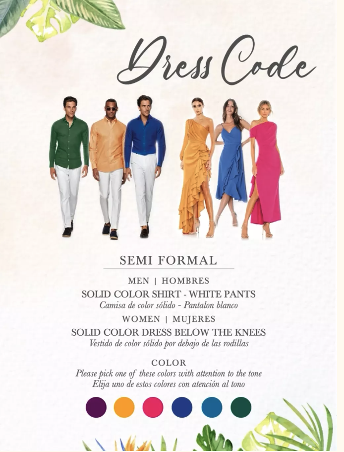 Wedding Dress code