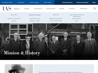 Tablet Landscape | Mission & History | Institute for Advanced Study