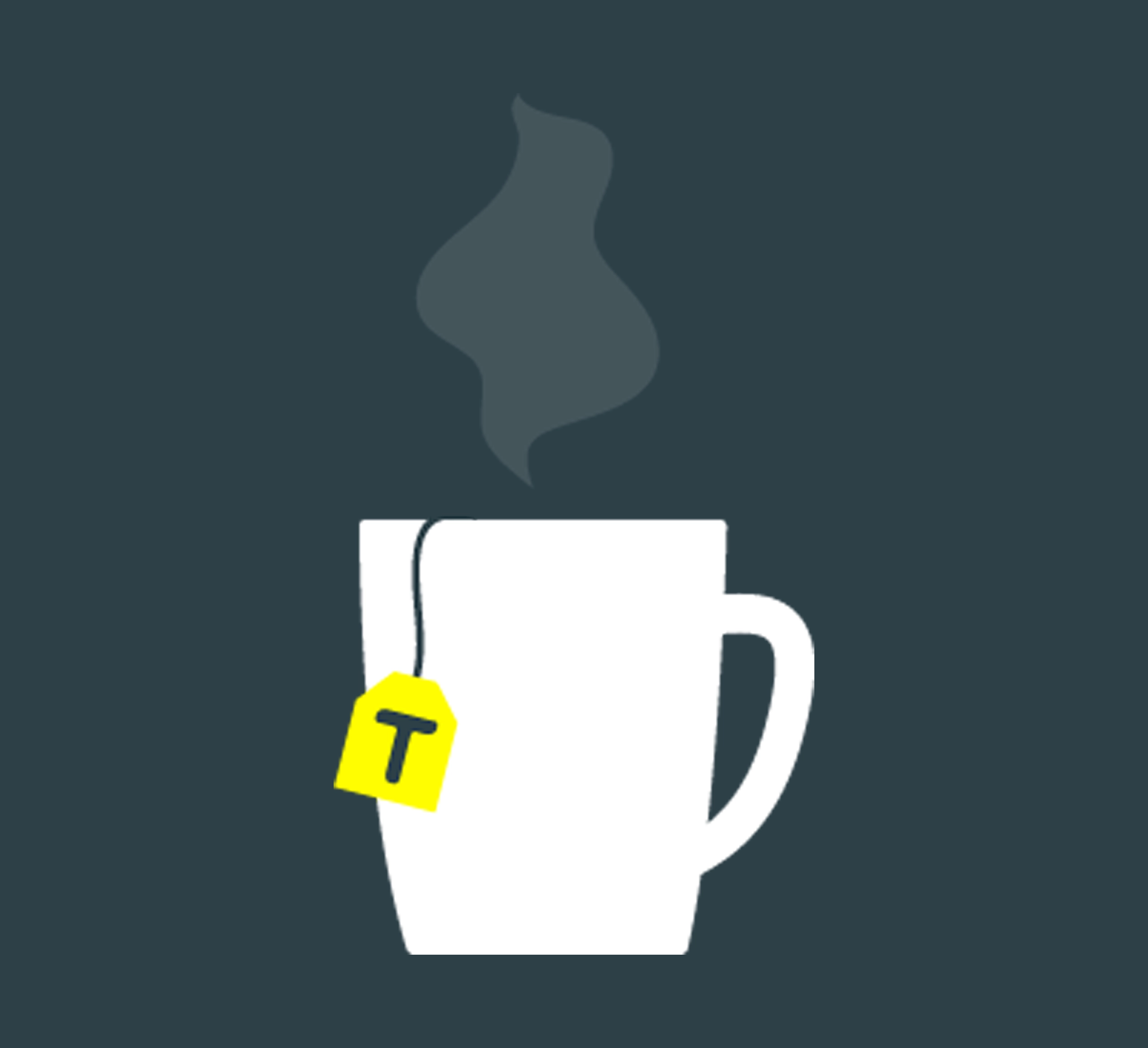 Steaming teacup image