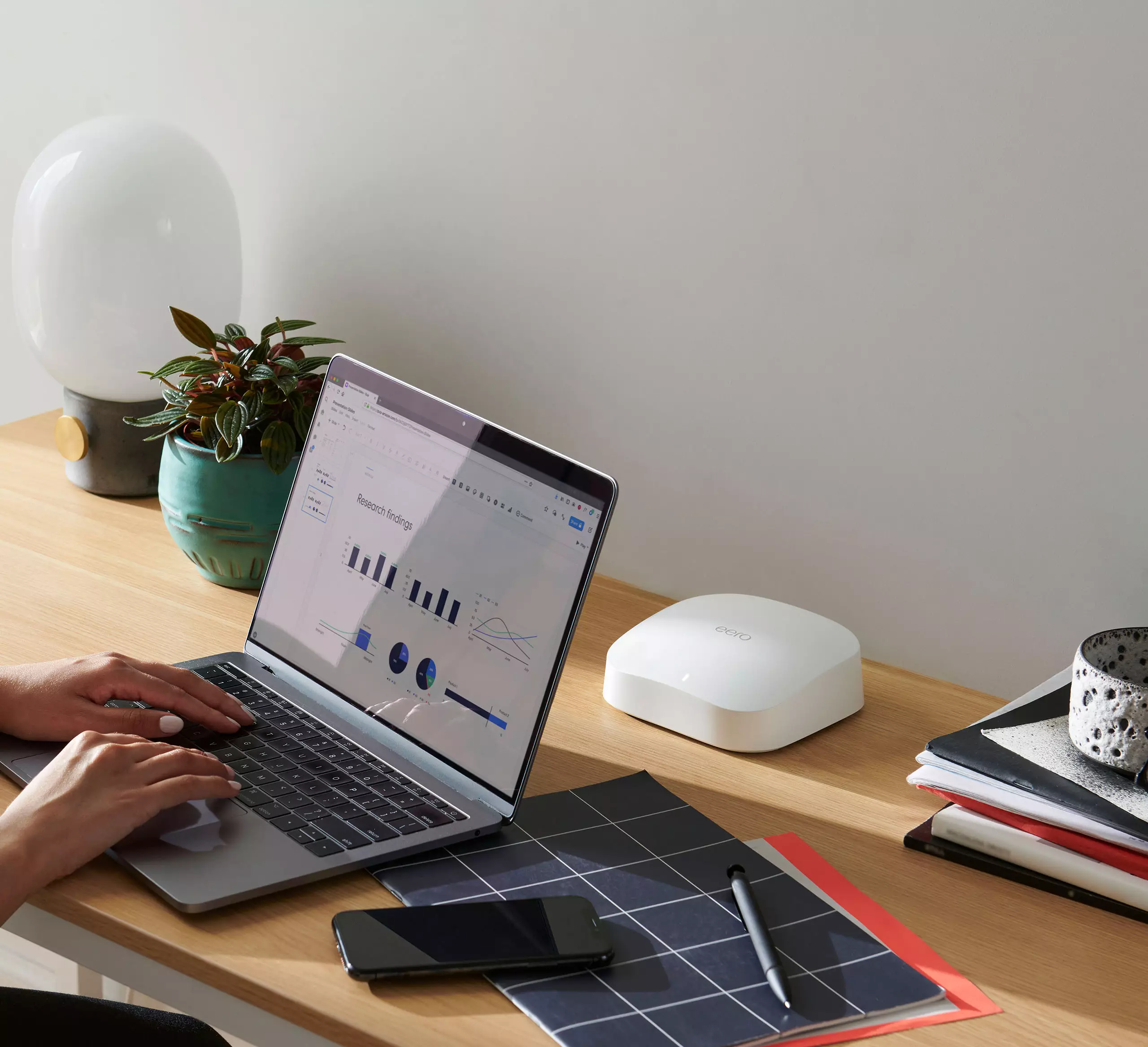 working from home with Amazon eero