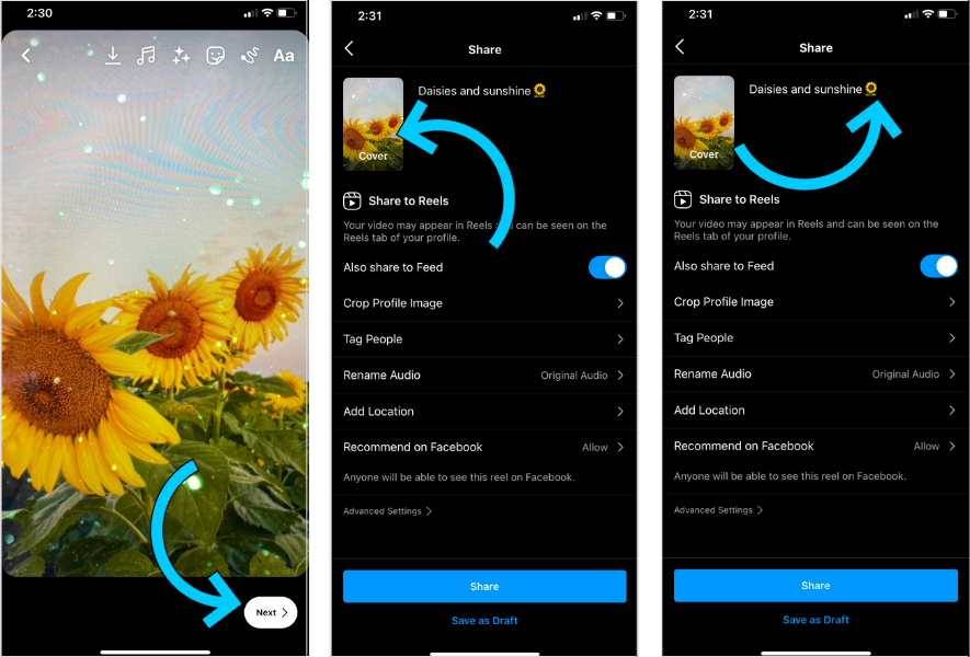 create instagram reels