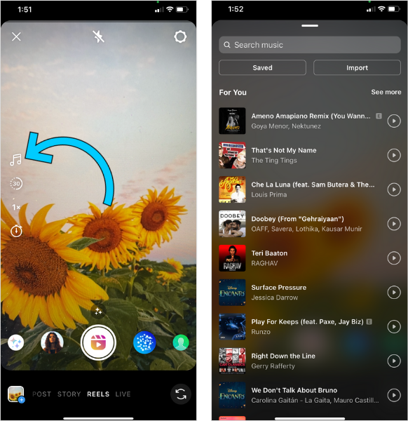 create instagram reels