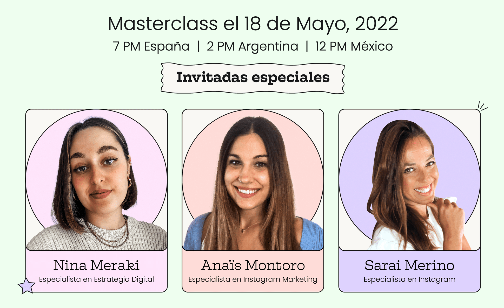 Masterclass el 18 de Mayo, 2022