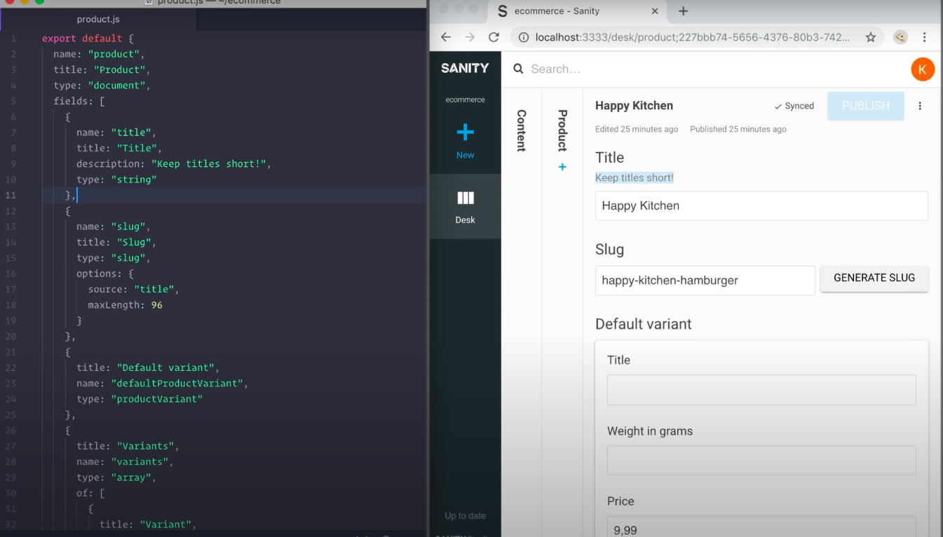 Sanity editor
