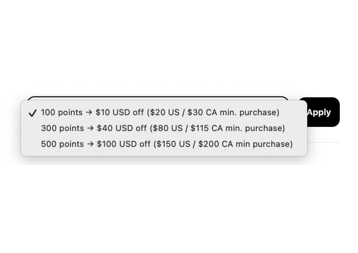 loyalty credit redemption