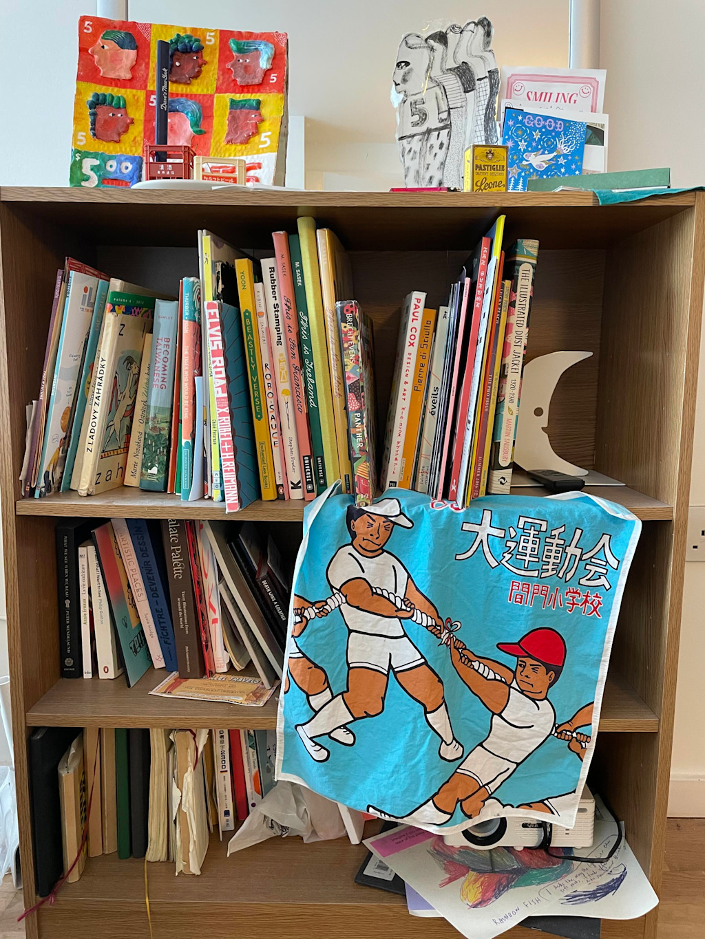 Bookshelf in David's home