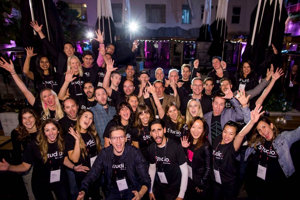 Some of the InVision—and Studio—team at a recent San Francisco event